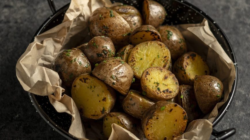 Roasted fingerling potato